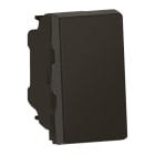 LEGRAND - MSC Wechselschalter 10A, Steckklemmen, 1-modulig, beleuchtbar Farbe: Schwarz