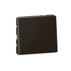 LEGRAND - Mosaic Taster 1x Schließerkontakt 6A 2-mod beleuchtbar mit LED Farbe: Schwarz