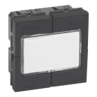 LEGRAND - Mosaic 4-fach elektronischer Taster, 2 modulig, 0-24V Farbe: Schwarz