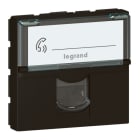 LEGRAND - Mosaic Einsatz 1x RJ45, Kat. 6A, FTP, 2-modulig, Farbe: Schwarz