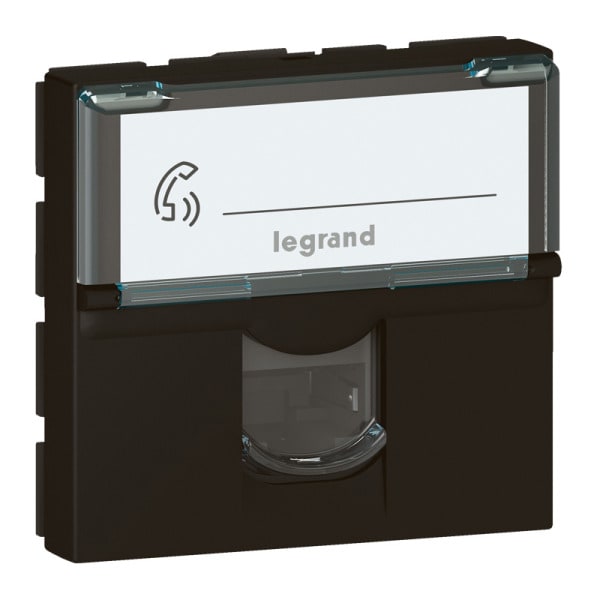 LEGRAND - Mosaic Einsatz 1x RJ45, Kat. 6, Farbe: Schwarz