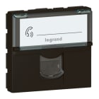 LEGRAND - Mosaic Einsatz 1x RJ45, Kat. 6, Farbe: Schwarz
