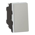 LEGRAND - MSC Wechselschalter 10A, Steckklemmen, 1-modulig, beleuchtbar Farbe: Aluminium
