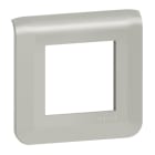 LEGRAND - Mosaic Rahmen 2-modulig, horizontal Farbe: Aluminium
