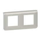 LEGRAND - Mosaic Rahmen 2x2-modulig, horizontal Farbe: Aluminium