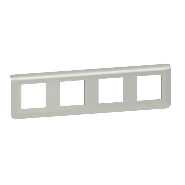 LEGRAND - Mosaic Rahmen 4x2-modulig, horizontal Farbe: Aluminium