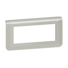LEGRAND - Mosaic Rahmen 5-modulig, horizontal Farbe: Aluminium