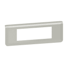 LEGRAND - Mosaic Rahmen 6-modulig, horizontal Farbe: Aluminium