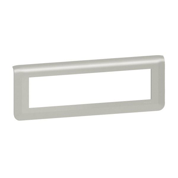 LEGRAND - Mosaic Rahmen 8-modulig, horizontal Farbe: Aluminium