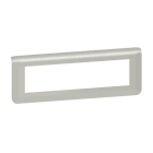 LEGRAND - Mosaic Rahmen 8-modulig, horizontal Farbe: Aluminium