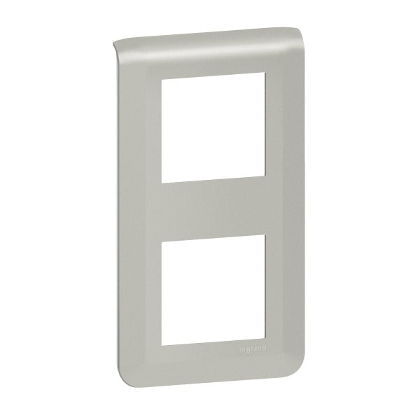 LEGRAND - Mosaic Rahmen 2x2-modulig, vertikal Farbe: Aluminium