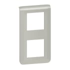 LEGRAND - Mosaic Rahmen 2x2-modulig, vertikal Farbe: Aluminium