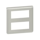 LEGRAND - Mosaic Rahmen 2x5-modulig, horizontal Farbe: Aluminium