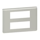 LEGRAND - Mosaic Rahmen 2x6-modulig, horizontal Farbe: Aluminium