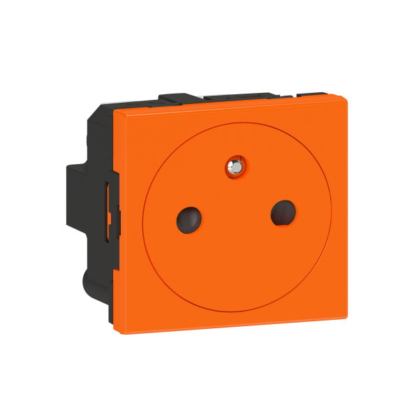 LEGRAND - Mosaic Steckdose F/B Std antibakteriell, erhöhter Berührungsschutz Farbe: Orange