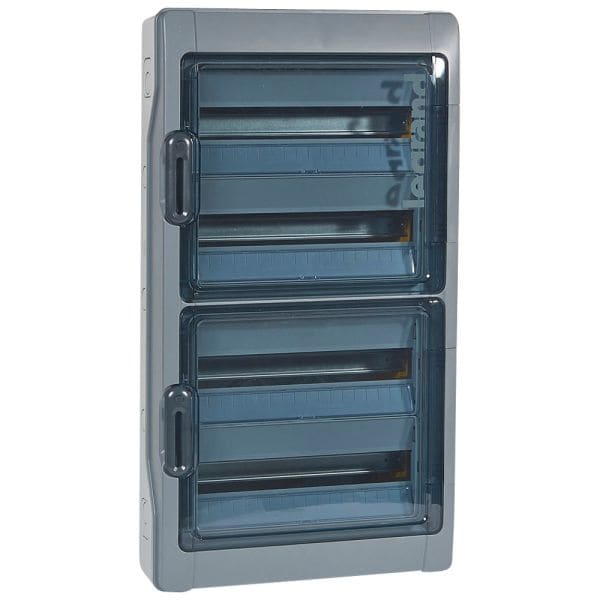 LEGRAND - Feuchtraumverteiler Plexo³, PV, Aufputz, IP65-IK09, 4-reihig, 72 Module