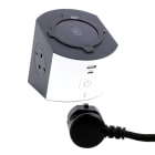 LEGRAND - Power Work W-Charging,USB A+C, 2x Steckdose,2m Kabel Farbe: Ultraweiß/Dunkelgrau