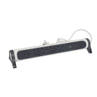 LEGRAND - Dreh. SDO-Leiste 5x Steckdose, USB A+C, SPD, 1,5m Kabel Farbe: Ultraweiß/Schwarz