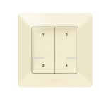 LEGRAND - Valena Life with Netatmo Szenentaster 4-fach, Farbe: Mandelweiß