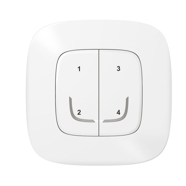 LEGRAND - Valena Allure with Netatmo Szenentaster 4-fach, Farbe: Ultraweiß