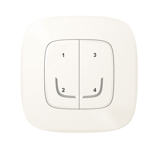 LEGRAND - Valena Allure with Netatmo Szenentaster 4-fach, Farbe: Perlmutt