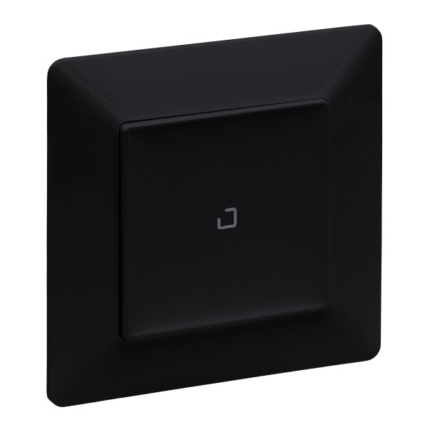 LEGRAND - Valena Life with Netatmo Schalter/Dimmer mit Neutralleiter, Farbe: Schwarz