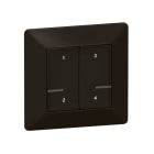 LEGRAND - Valena Life with Netatmo Szenentaster 4-fach, Farbe: Schwarz