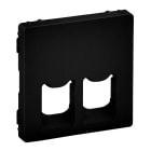 LEGRAND - Valena Life Abdeckung RJ11/RJ45 2-fach Farbe: Schwarz