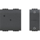 BTICINO - Gateway + 1-moduliger Masterswitch LivingLight with Netatmo, Farbe: Anthrazit