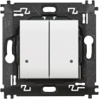 BTICINO - Drahtloser Wandsender 2-fach für LivingLight with Netatmo, Farbe: Weiß