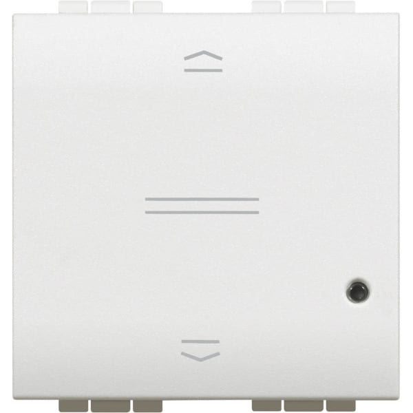 BTICINO - Rollladenschalter 2-modulig für LivingLight with Netatmo, Farbe: Weiß