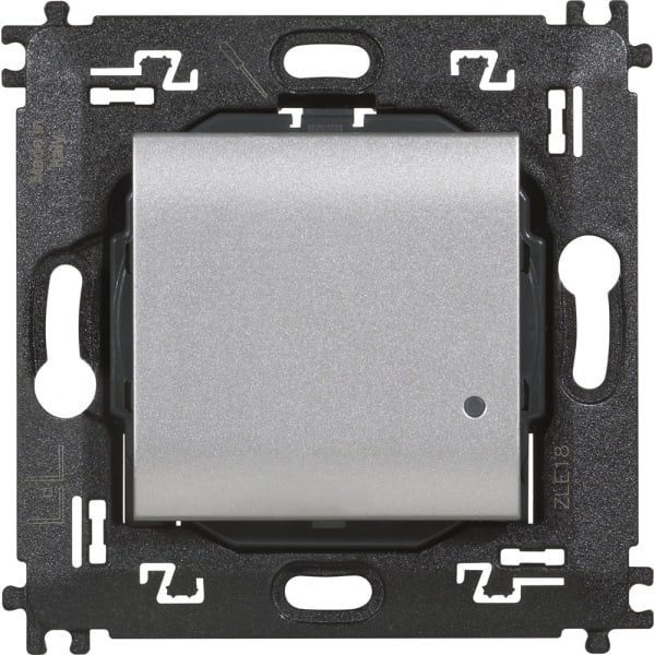 BTICINO - Drahtloser Wandsender 1-fach für LivingLight with Netatmo, Farbe: Tech