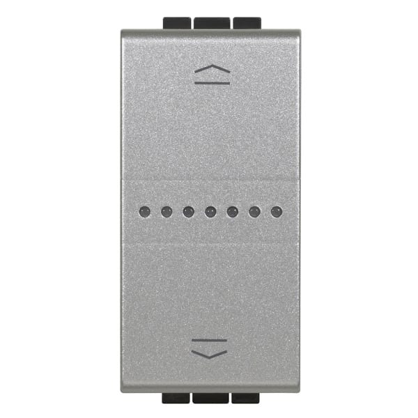BTICINO - Rollladenschalter 1-modulig für LivingLight with Netatmo, Farbe: Tech