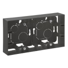LEGRAND - Niloe Step Aufputzgehäuse 2-fach Farbe: Schwarz