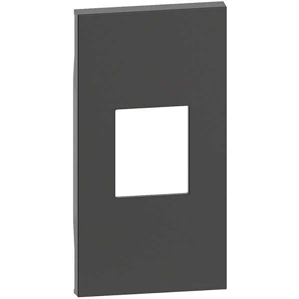 BTICINO - LivingNow Abdeckung 2-modulig für Glasfaser-Steckdose in der Farbe Black