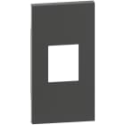 BTICINO - LivingNow Abdeckung 2-modulig für Glasfaser-Steckdose in der Farbe Black