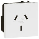 LEGRAND - Mosaic Steckdose australischer Standard SK 10A 2-modulig 10 A Farbe: Ultraweiß