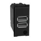 BTICINO - LivingNow USB-Ladesteckdose 1-modulig mit 2x USB-A