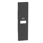 BTICINO - LivingNow Abdeckung 1-modulig für USB-Ladesteckdose, 1 USB-Buchse, Farbe Black
