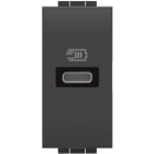 BTICINO - LivingLight USB-Ladesteckdose 1-modulig mit 1x USB-C in der Farbe anthrazit
