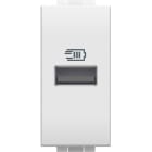 BTICINO - LivingLight USB-Ladesteckdose 1-modulig mit 1x USB-A in der Farbe Weiß
