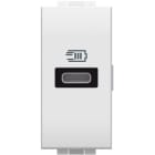 BTICINO - LivingLight USB-Ladesteckdose 1-modulig mit 1x USB-C in der Farbe Weiß