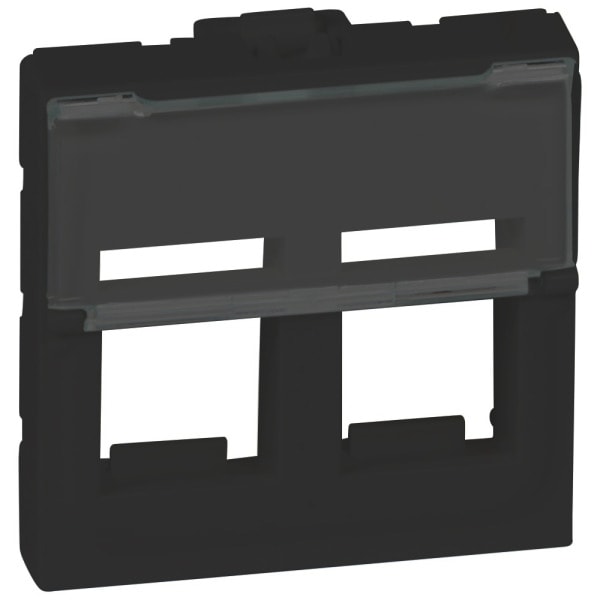 LEGRAND - Mosaic KEYSTONE Adapter 2-fach, 2-modulig, Farbe: Schwarz