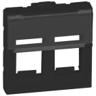 LEGRAND - Mosaic KEYSTONE Adapter 2-fach, 2-modulig, Farbe: Schwarz