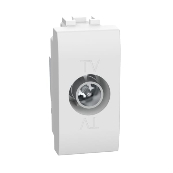 LEGRAND - LivingLight TV-Dose für Durchgangsanschluss 1-modulig in der Farbe WEISS