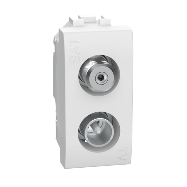 LEGRAND - LivingLight Anschlussdose für TV-Sat 1-modulig in der Farbe WEISS