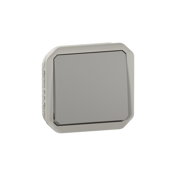LEGRAND - Plexo New Einsatz Wechselschalter 10 AX, Steckklemmen (SL), IP 55, IK 08, Grau