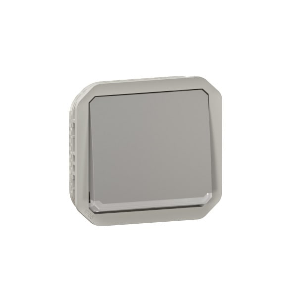 LEGRAND - Plexo New Einsatz Wechselschalter Kontroll 10AX, Steckklemmen, IP55, IK08, Grau