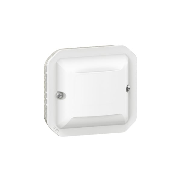 LEGRAND - PLEXO NEW 2-Leiter FR-Bewegungsmelder IP55, 120°, 100W LED, Farbe: Grau/Weiß