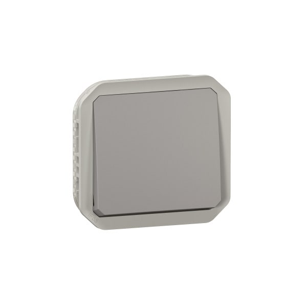 LEGRAND - Plexo New Einsatz Kreuzschalter 10 AX, Schraubklemmen (SK), IP 55, IK 07, Grau